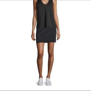 Helmut Lang scuba mini skirt black